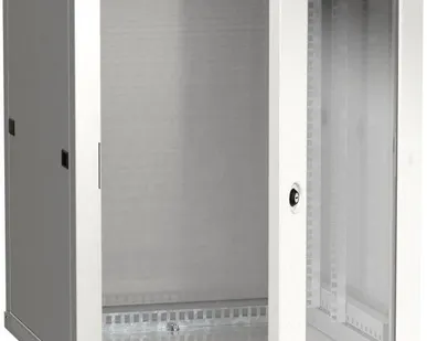 фото Шкаф 19 дюйм LINEA W 12U 600х600мм настен. стекл. дверь RAL7035 ITK LWR3-12U66-GF