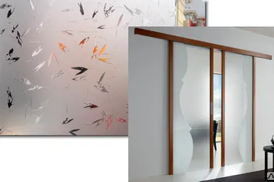 фото Зеркало- сатин травленое бронза "Армани" 2550*1605/800