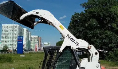 Фото №1 Аренда мини погрузчика Bobkat с ямобуром