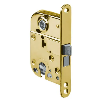 Фото №0 Замок Шлосс 2019 под цилиндр в комплекте с ответной планкой 0028 золото 03024