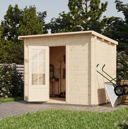 Фото №0 Хозблок 4 (Комфорт) - брус 44 мм