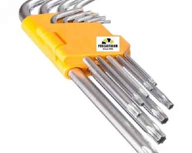 фото Набор ключей TORX-профиль 9пр.(75*3мм-170*9мм) ЕРМАК /657-024/