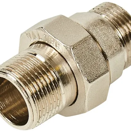 Фото №0 Американка прямая VALTEC (VTr.728. N.0005) 3/4 НР(ш) х 3/4 НР(ш) латунная