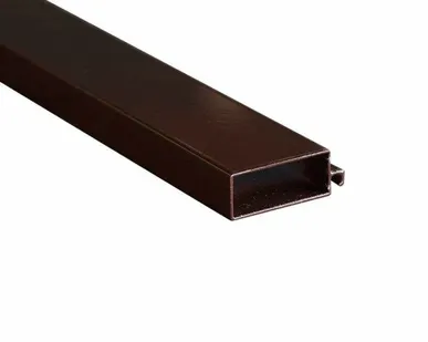 фото Профиль рамный МС (52x20мм) коричневый 5,8м c защитной пленкой