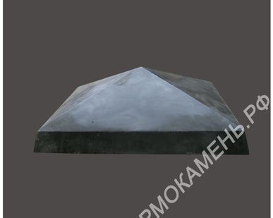 фото Навершие на столб №1 "Пирамида", 470х470х150 мм. (колпаки, крышки, заглушки)