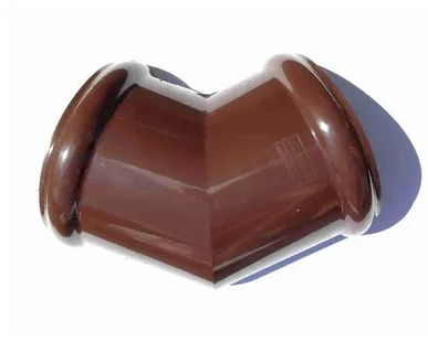 фото Угол желоба 135°, коричневый VERAT