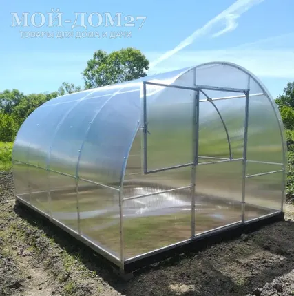 Фото №2 Теплица Сибирская Усиленная 4 метра с поликарбонатом