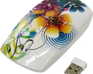 фото SMARTBUY 327AG FLOWERS FULL-COLOR PRINT, МЫШЬ БЕСПРОВОДНАЯ SBM-327AG-FL-F