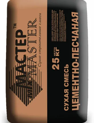 Фото №0 Цементно-песчаная смесь М150 «Мастер»