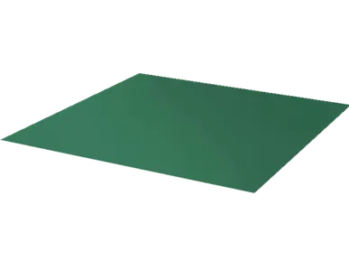 фото Лист с полимерным покрытием 0,45 мм пэ в пленке ral6000 патиново-зеленый