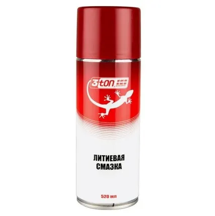 Фото №0 3TON Литиевая Смазка для Фурнитуры, Аэрозоль, 520 мл.