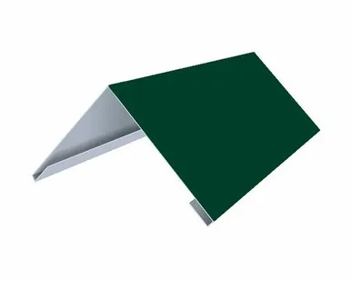 фото Конек плоский 195х195мм 2,5 м зеленый мох