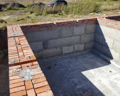 фото Устройство фундаментов из ФБС блоков.