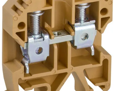 фото IEK Клемма винтовая КВИ-10мм2 желтая IEK