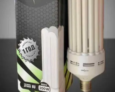 фото Лампа энергосберегающая 8U-200W-E40-4200K	200W	E40	12000Lm	125х350mm