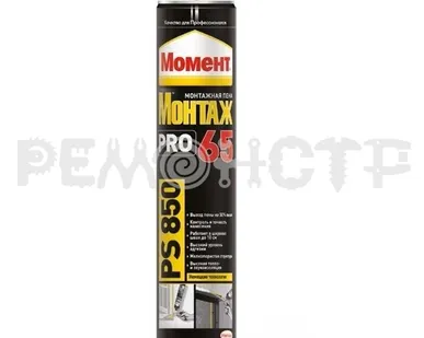 фото Пена монтаж 850мл 65 МОМЕНТ PS850 проф всесезонная (2250025, 1934323) (16) ВС П