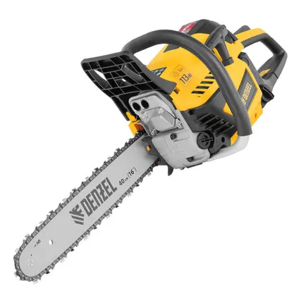 Фото №0 Пила цепная бензиновая DS-4516, шина 40 см, 45 см3, 2,5 л.с, шаг 0,325, паз 1,5 мм, 64 звена Denzel