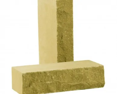 фото Кирпич лицевой силикатный «Желтый» полнотелый одинарный колотый