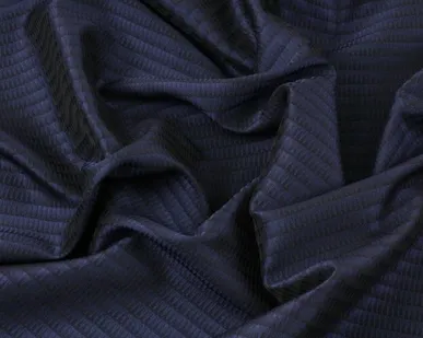 фото Жаккард шёлковый чёрно-синий Италия Состав: шёлк 100 % Плотность ≈170 г/м² Ширина 142 см