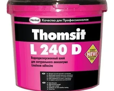 фото Клей дисперсионный для натурального линолеума L 240 D/14 Россия, 14 кг