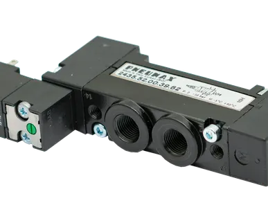 фото 2435.52.00.39.62 - Распределитель пневматический с электромагнитным управлением FLAT, 5/2, G1/8", 800 нл/мин, ЭлПнУправление - Пружина / 6425N1961