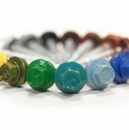 Фото №0 Саморезы кровельные с прокладкой 29 мм (цветные), в упаковке 50 шт.