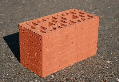 фото Керамический камень "Крокодиловая кожа" красный 2,1 НФ