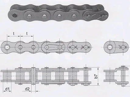 Фото №0 Цепь приводная 08B-1 DH