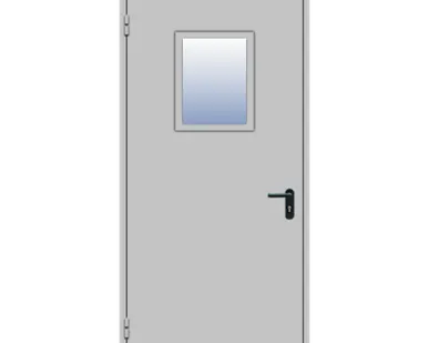 фото Дверь техническая однопольная остекленная ДМО-1 - без порога