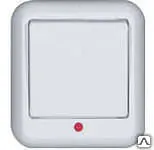 Фото №0 Выключатель света 1-кл.ОП Ната с инд.вишня 710-0600-111