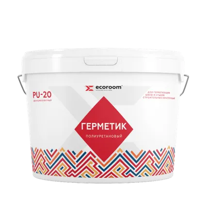 Фото №0 Герметик полиуретановый ECOROOM 2K PU-20, 16 кг