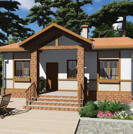 Фото №0 Проект одноэтажного дома