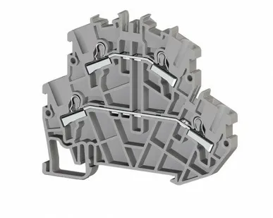 фото Klemsan Клеммник 2-х ярусный пружинный быстрозажимной (Push in), 2,5 мм.кв. (синий); PYK2,5-2F