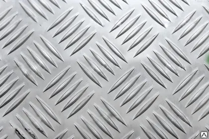 Фото №0 Лист алюминиевый рифленый АМГ2Н2 Квинтет