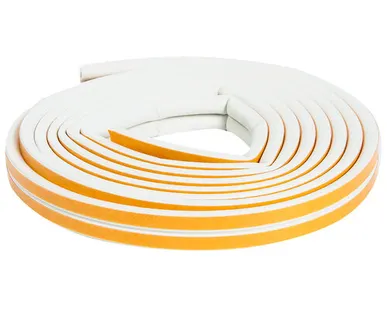 фото Уплотнитель для окон и дверей "УДАРНИК" D-профиль (9x6мм) 6м белый