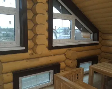 фото Оцилиндрованное бревно