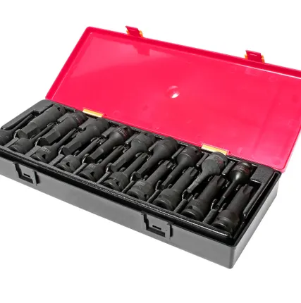 Фото №0 Набор головок торцевых 1/2&quot; TORX,HEX ударных 19 предметов в кейсе JTC