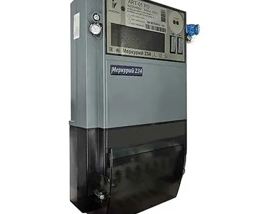 фото Счётчик трёхфазный многотарифный Меркурий 234 ART-01 PO 5-60A с ЖК-индикатором, оптопорт, RS485