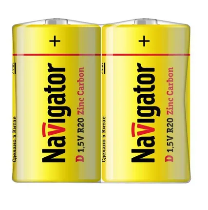 Фото №0 Элемент питания солевой 94 761 NBT-NS-R20-SH2 (шринка 2шт) Navigator 94761