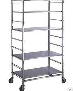 фото Тележка для перевозки и хранения белья ТБ13, 55x80x155