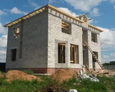 фото Дом из газобетона 2 этажа