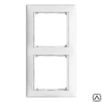 фото Legrand 774456 Рамка VALENA 2-м вертикальная белая