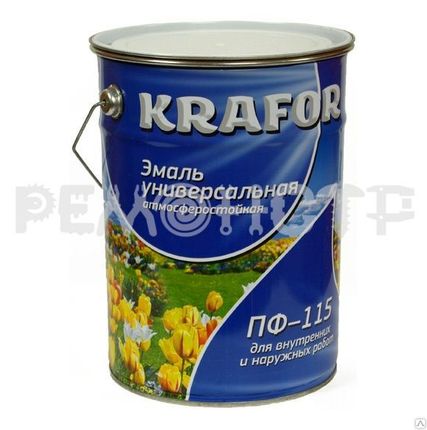 Фото №0 Эмаль КРАФОР ПФ-115 6кг ярко-зеленая (4)***