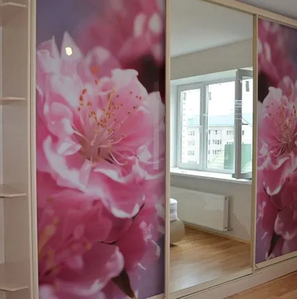 Фото №0 Стеклянные двери-купе