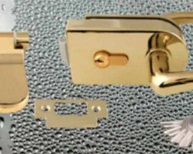 фото Комплект GL- 3 10C (102), дверной замок под цилиндр, PVD блестящий хром