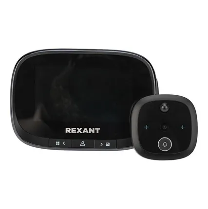 Фото №1 Видеоглазок дверной DV-115 с цветным LCD-дисплеем 4.3дюйм с функцией записи фото/видео по движ. встр. звонок ночн. реж. работы Rexant 45-1115