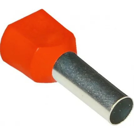 Фото №0 Наконечник штыревой втулочный изолированный КВТ НШвИ(2) упак. 100 шт (16-14)