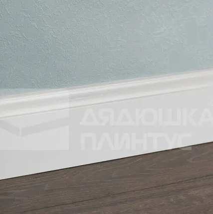 Фото №0 Смартпрофайл Глосс Плинтус МДФ Smartprofile Глосс 82 Белый