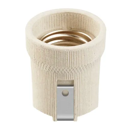 Фото №0 Патрон керамический с держателем E27 71 619 NLH-CL-H-E27 Navigator 71619