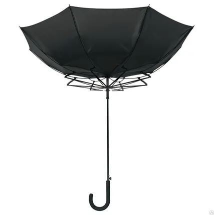 Фото №0 Зонт-трость Unit Wind, черный